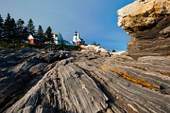 Pemaquid Point Lighthouse Sits on Unique Rock Formations